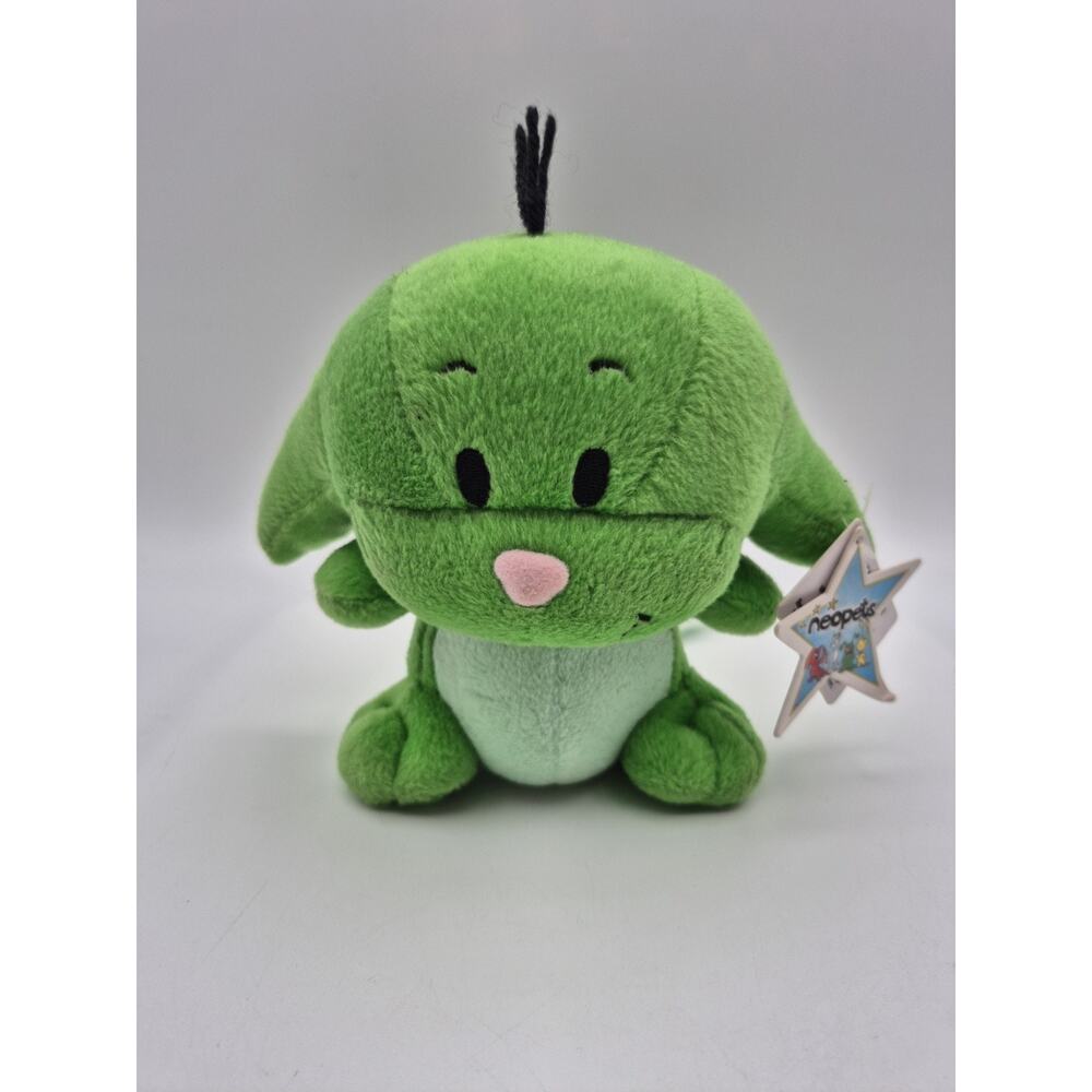 Neopets Green Kacheek Plush Thinkway Toys 2004 New with Tag